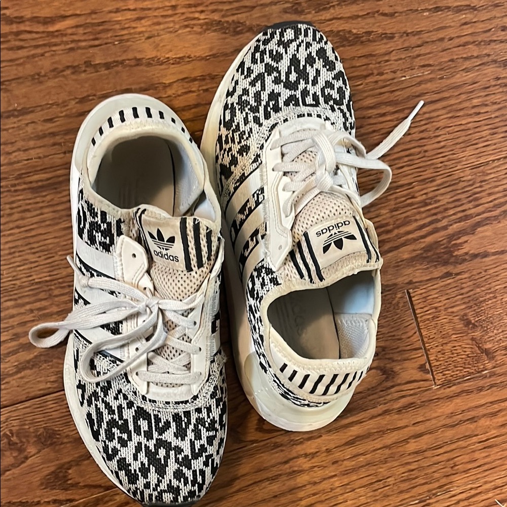 Adidas womens Black and White Sneakers